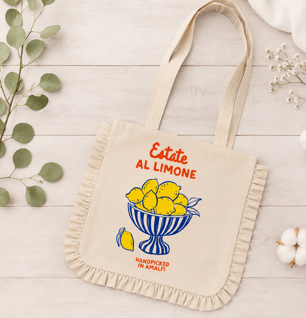 Ruffle Tote - Estate Al Limone