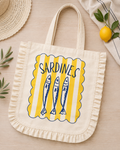 Ruffle Tote - Sardines